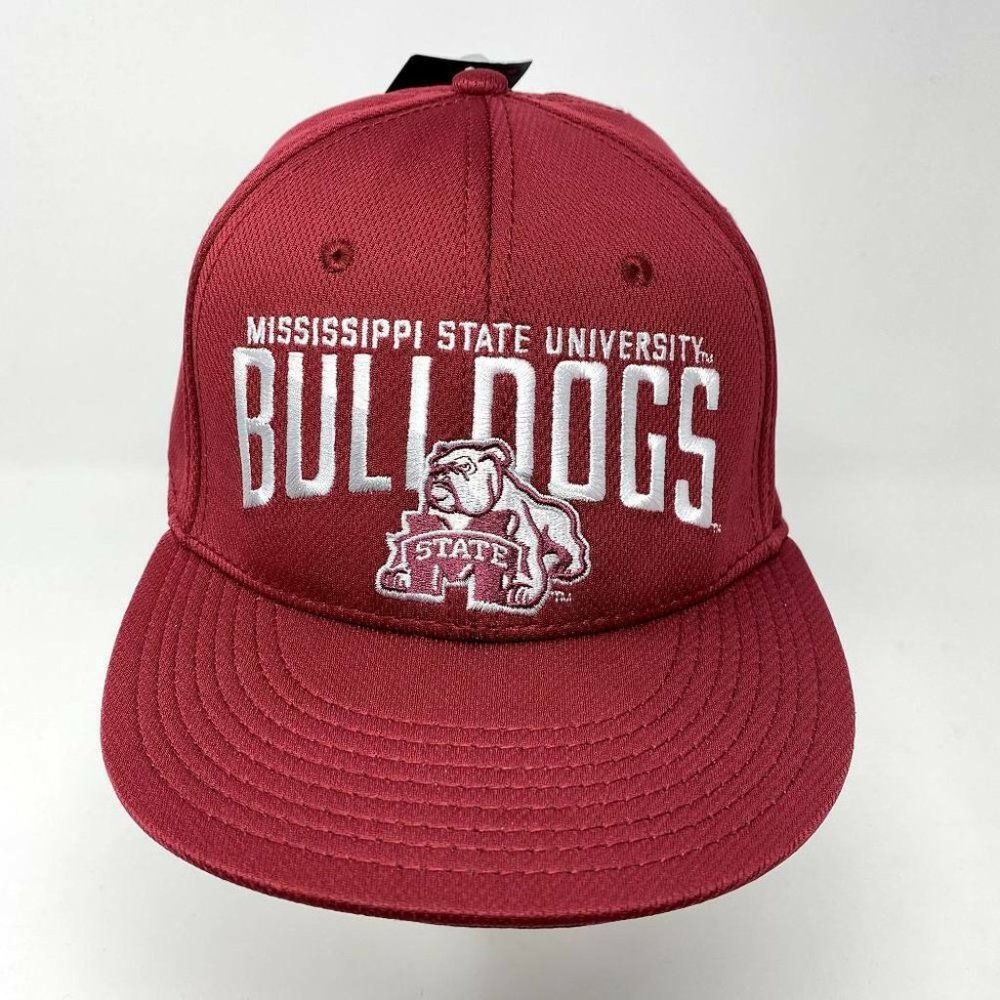 NWT Mississippi State Bulldogs Under Armour Snapback Hat Maroon College Cap Mens